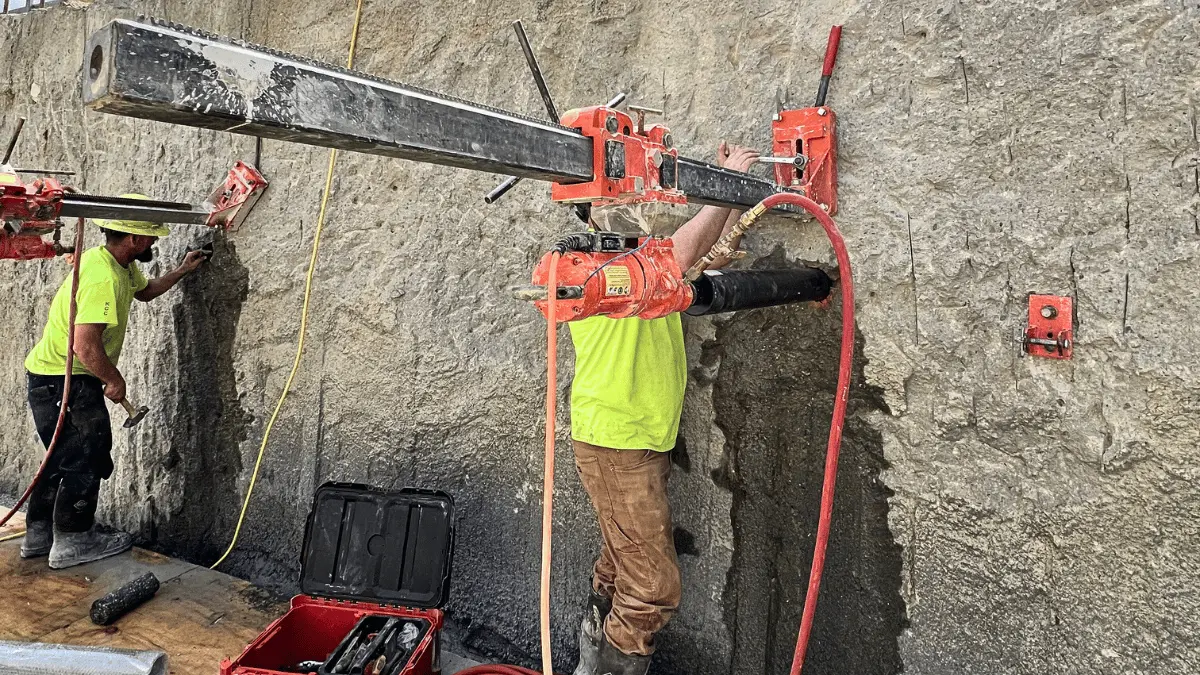 Core drilling operation