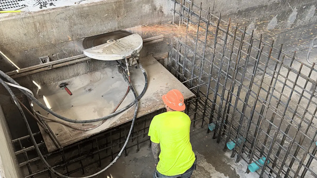 Selective concrete demolition